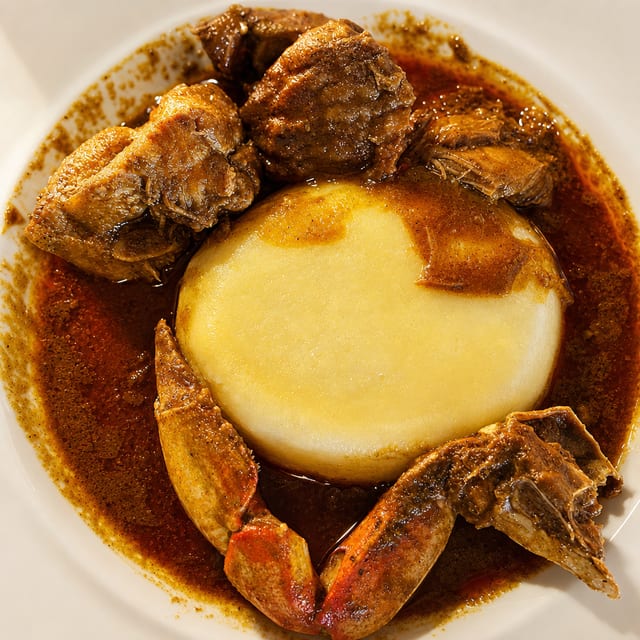 Palm Butter Served with Fufu.