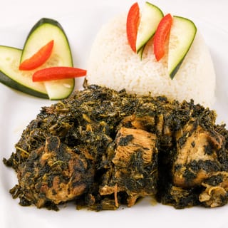 Collard Greens with Rice