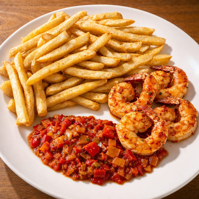 Prawns & Fries.